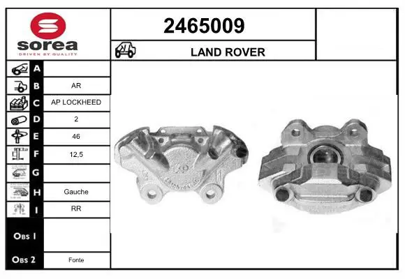 Handler.Part Brake caliper EAI 2465009 1