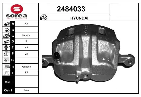 Handler.Part Brake caliper EAI 2484033 1