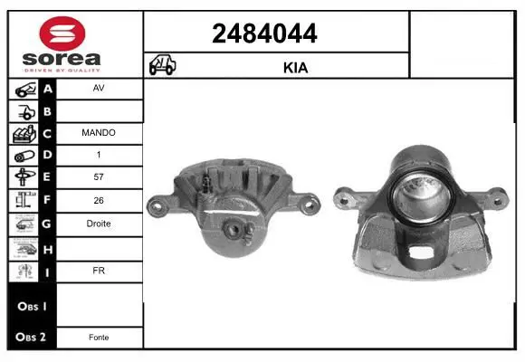 Handler.Part Brake caliper EAI 2484044 1