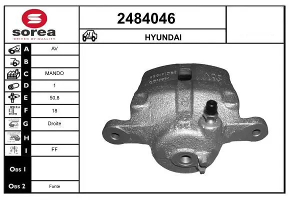 Handler.Part Brake caliper EAI 2484046 1