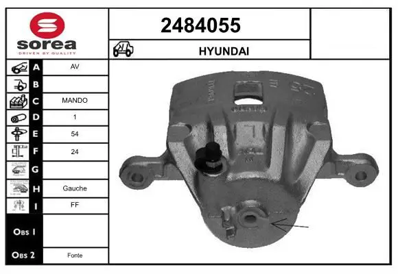 Handler.Part Brake caliper EAI 2484055 1