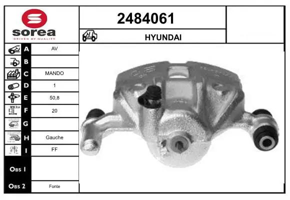 Handler.Part Brake caliper EAI 2484061 1