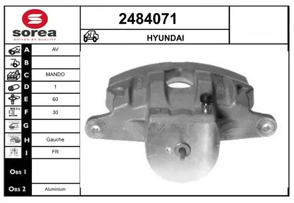 Handler.Part Brake caliper EAI 2484071 1