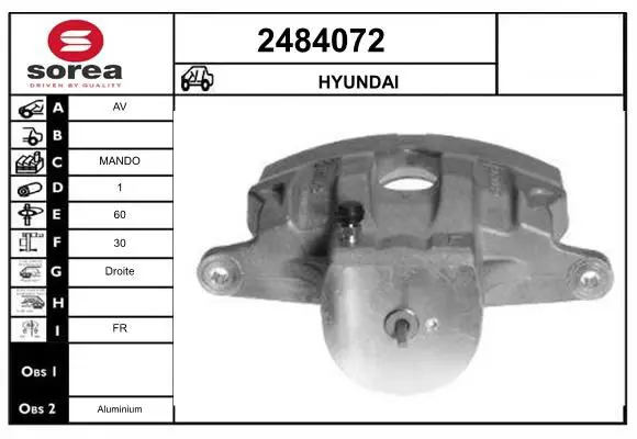 Handler.Part Brake caliper EAI 2484072 1