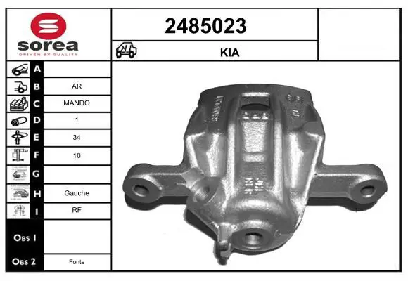 Handler.Part Brake caliper EAI 2485023 1