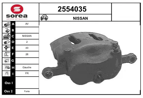 Handler.Part Brake caliper EAI 2554035 1