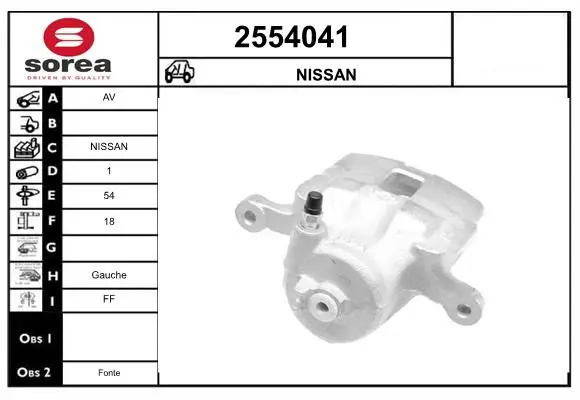 Handler.Part Brake caliper EAI 2554041 1