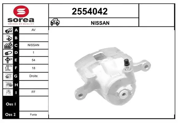 Handler.Part Brake caliper EAI 2554042 1