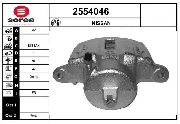 Handler.Part Brake caliper EAI 2554046 1