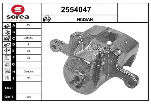 Handler.Part Brake caliper EAI 2554047 1