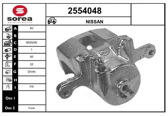 Handler.Part Brake caliper EAI 2554048 1