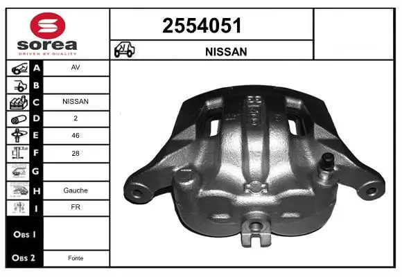 Handler.Part Brake caliper EAI 2554051 1