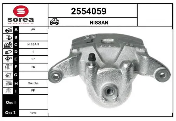 Handler.Part Brake caliper EAI 2554059 1