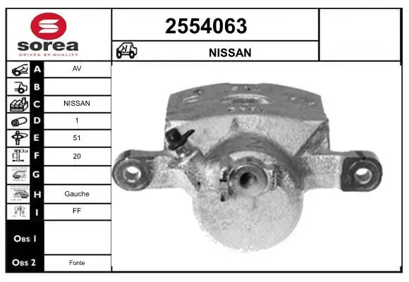 Handler.Part Brake caliper EAI 2554063 1