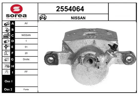 Handler.Part Brake caliper EAI 2554064 1