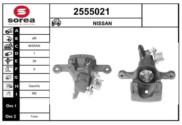 Handler.Part Brake caliper EAI 2555021 1