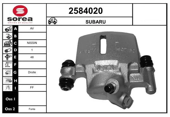 Handler.Part Brake caliper EAI 2584020 1