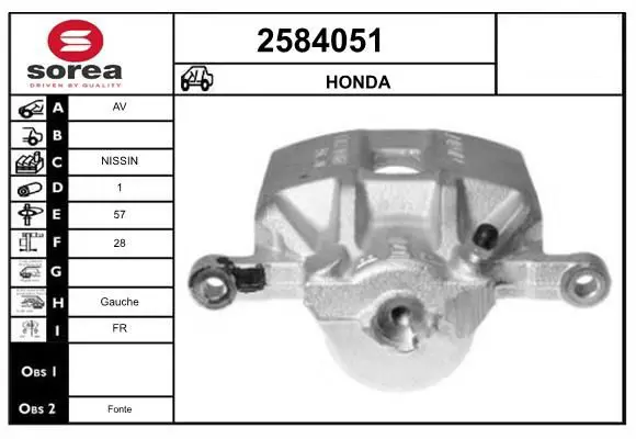 Handler.Part Brake caliper EAI 2584051 1