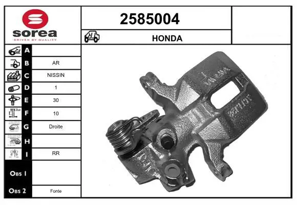 Handler.Part Brake caliper EAI 2585004 1