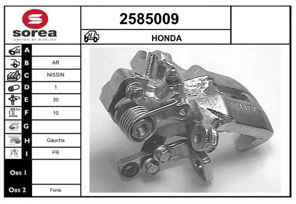 Handler.Part Brake caliper EAI 2585009 1