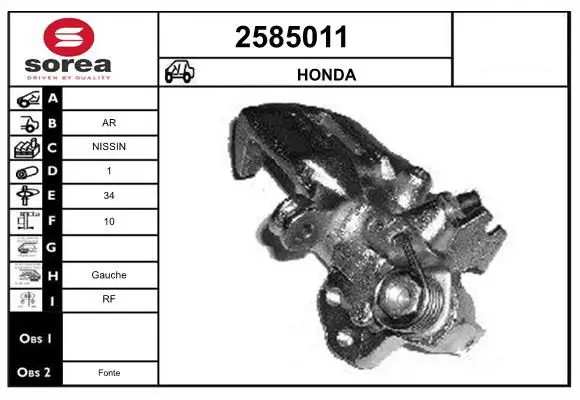 Handler.Part Brake caliper EAI 2585011 1