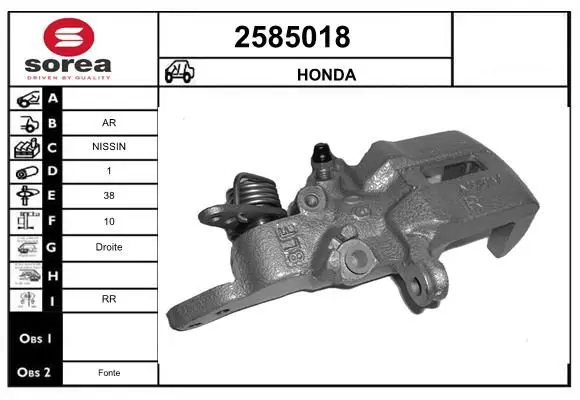 Handler.Part Brake caliper EAI 2585018 1