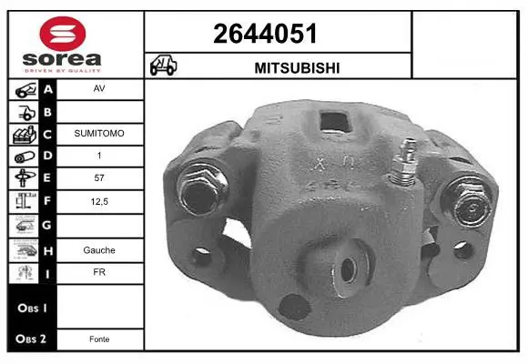 Handler.Part Brake caliper EAI 2644051 1