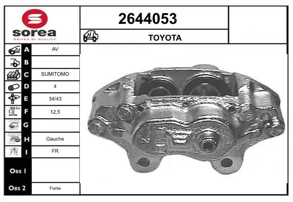 Handler.Part Brake caliper EAI 2644053 1