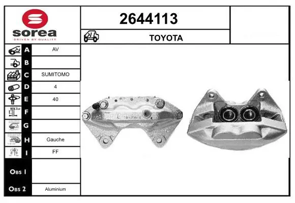 Handler.Part Brake caliper EAI 2644113 1