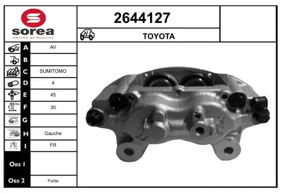 Handler.Part Brake caliper EAI 2644127 1