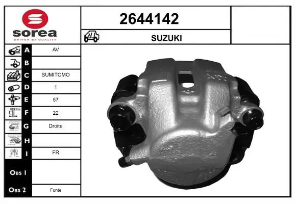 Handler.Part Brake caliper EAI 2644142 1