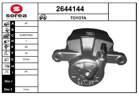 Handler.Part Brake caliper EAI 2644144 1