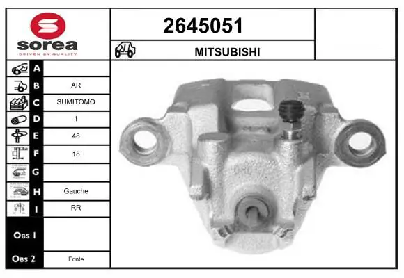 Handler.Part Brake caliper EAI 2645051 1