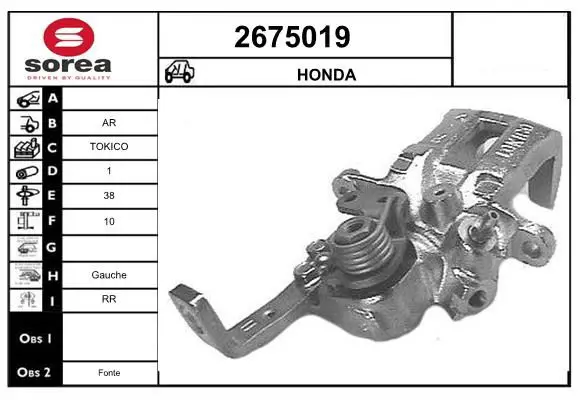 Handler.Part Brake caliper EAI 2675019 1