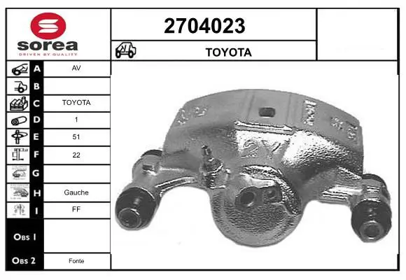 Handler.Part Brake caliper EAI 2704023 1