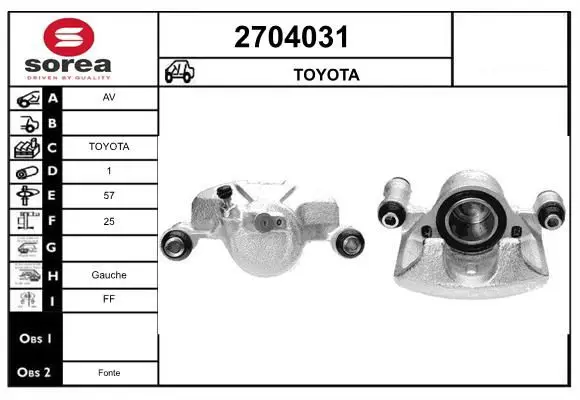 Handler.Part Brake caliper EAI 2704031 1