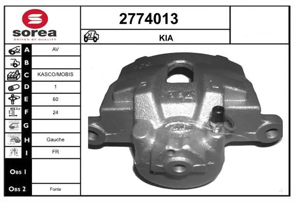 Handler.Part Brake caliper EAI 2774013 1