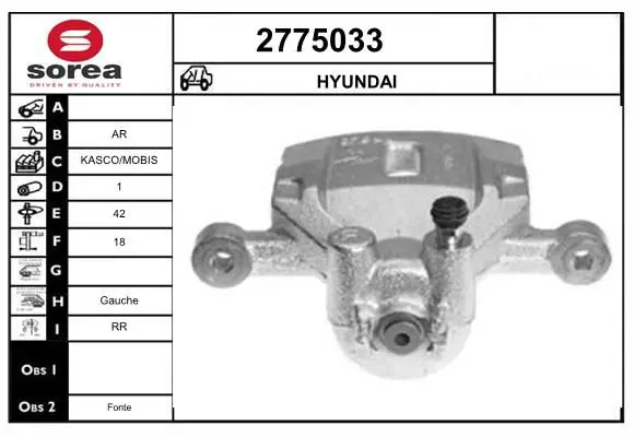 Handler.Part Brake caliper EAI 2775033 1