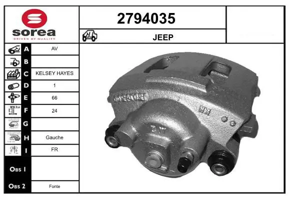 Handler.Part Brake caliper EAI 2794035 1