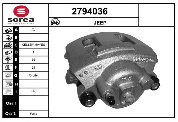 Handler.Part Brake caliper EAI 2794036 1