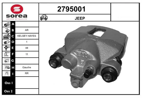 Handler.Part Brake caliper EAI 2795001 1