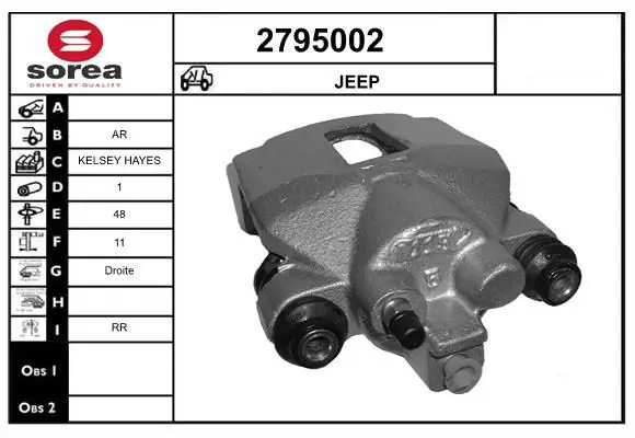 Handler.Part Brake caliper EAI 2795002 1