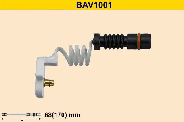 Handler.Part Warning Contact, brake pad wear BARUM BAV1001 1