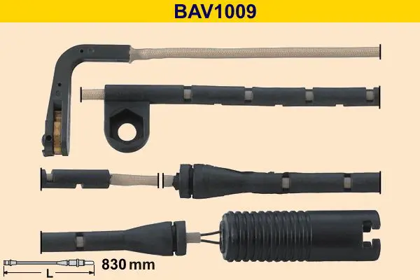 Handler.Part Warning contact, brake pad wear BARUM BAV1009 1