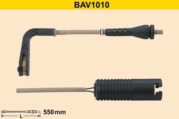 Handler.Part Warning contact, brake pad wear BARUM BAV1010 1