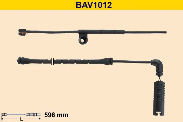 Handler.Part Warning contact, brake pad wear BARUM BAV1012 1