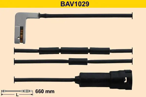 Handler.Part Warning contact, brake pad wear BARUM BAV1029 1