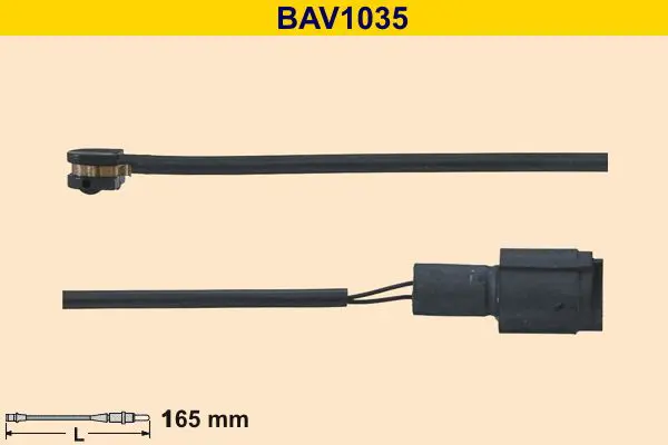 Handler.Part Warning contact, brake pad wear BARUM BAV1035 1