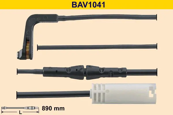 Handler.Part Warning contact, brake pad wear BARUM BAV1041 1