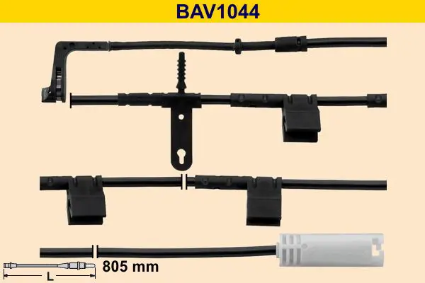 Handler.Part Warning contact, brake pad wear BARUM BAV1044 1